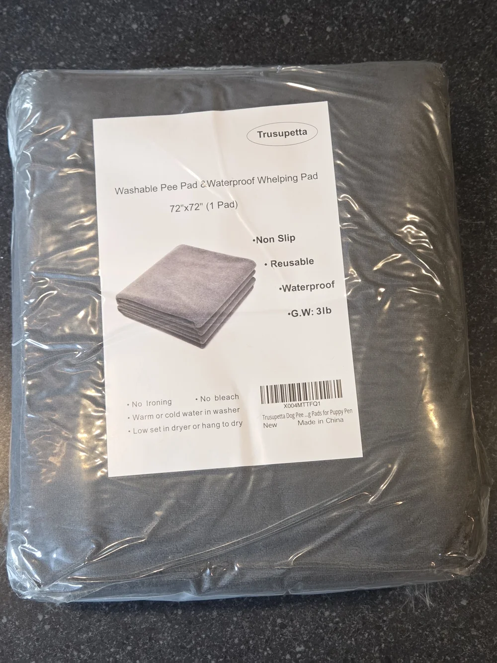 Gray Washable Waterproof Pet Training Pad - Multi-Purpose